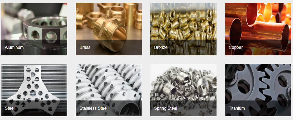 CNC metal materials